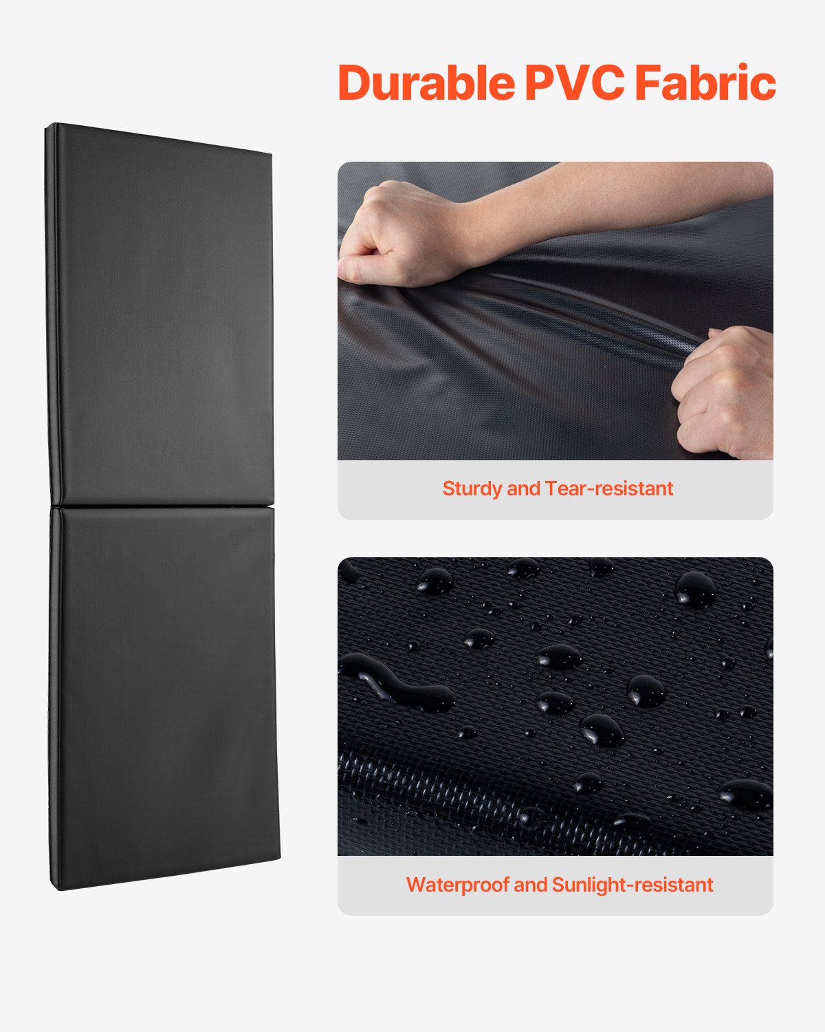 VEVOR Wall Padding for Gyms (150 x 50 x 5 cm) Tear-Resistant Wall Mat, Removable High-Density Foam Padding for Wall Mounting for Basketball Courts, Protective Padding for Garage and Basement