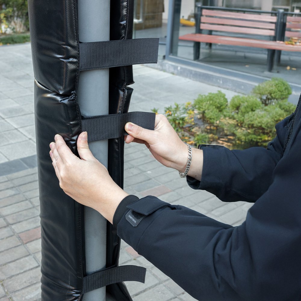 VEVOR Imbottitura per Palo da Basket Altezza 180 cm Imbottitura per Barre da Basket Quadrate da 40x40 a 115x115 mm Barre Tonde Diametro Esterno 50-160 mm, Cuscinetto Protettivo per Parco Giochi