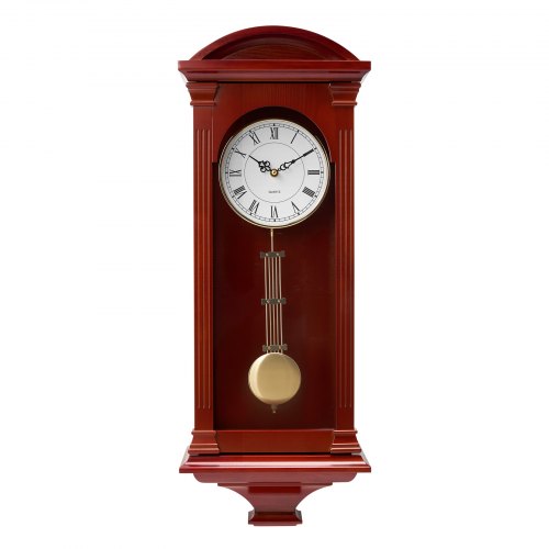 NeXtime Orologio A Pendolo Da Parete Bold Stripes, Design In Vetro Con Strisce Rame, 38x19 Cm, Movimento A Pendolo - 4