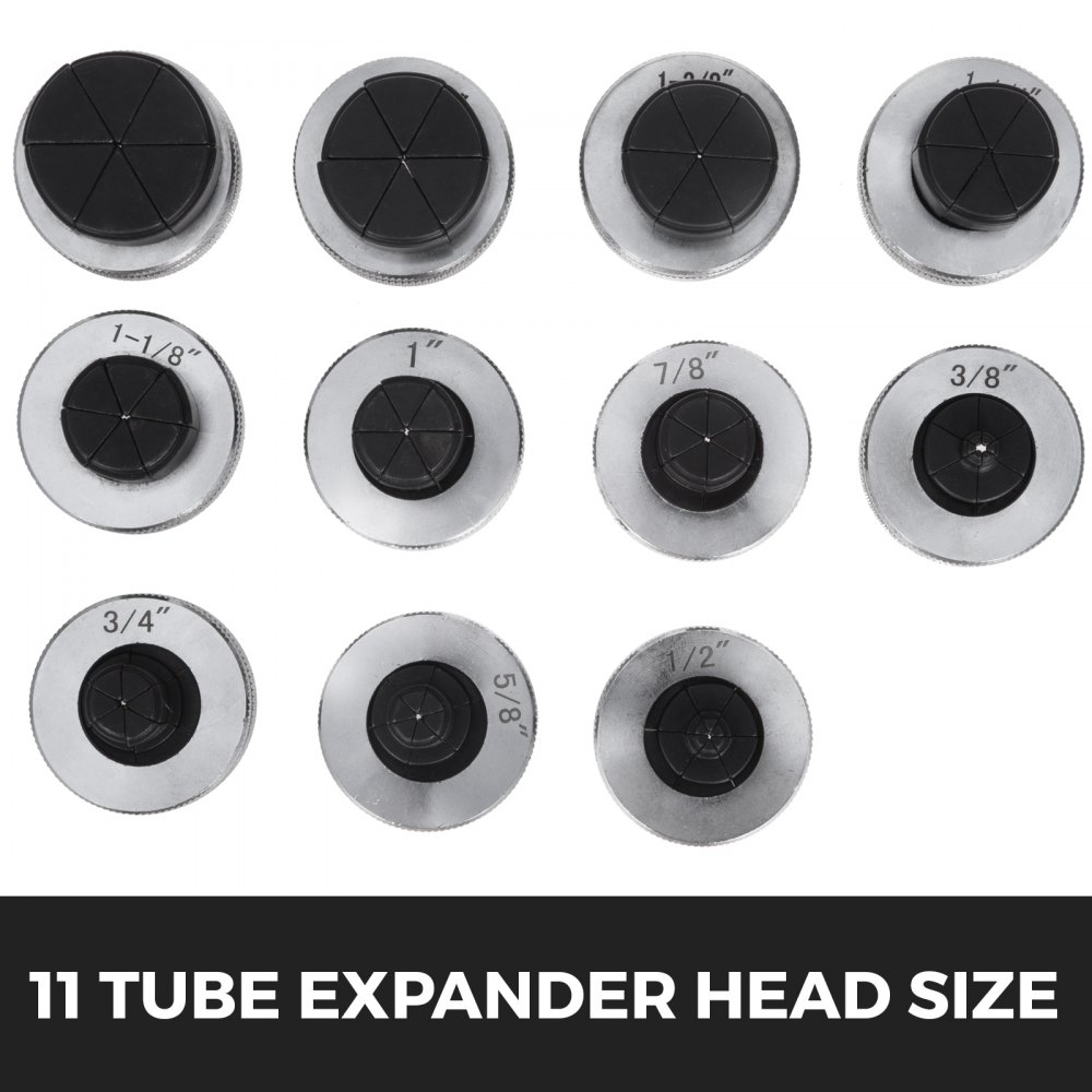 Espansore Per Tubi Di 11teste Di Espansione Da 3/8 "a 1-5/8" In Acciaio 40 Cr
