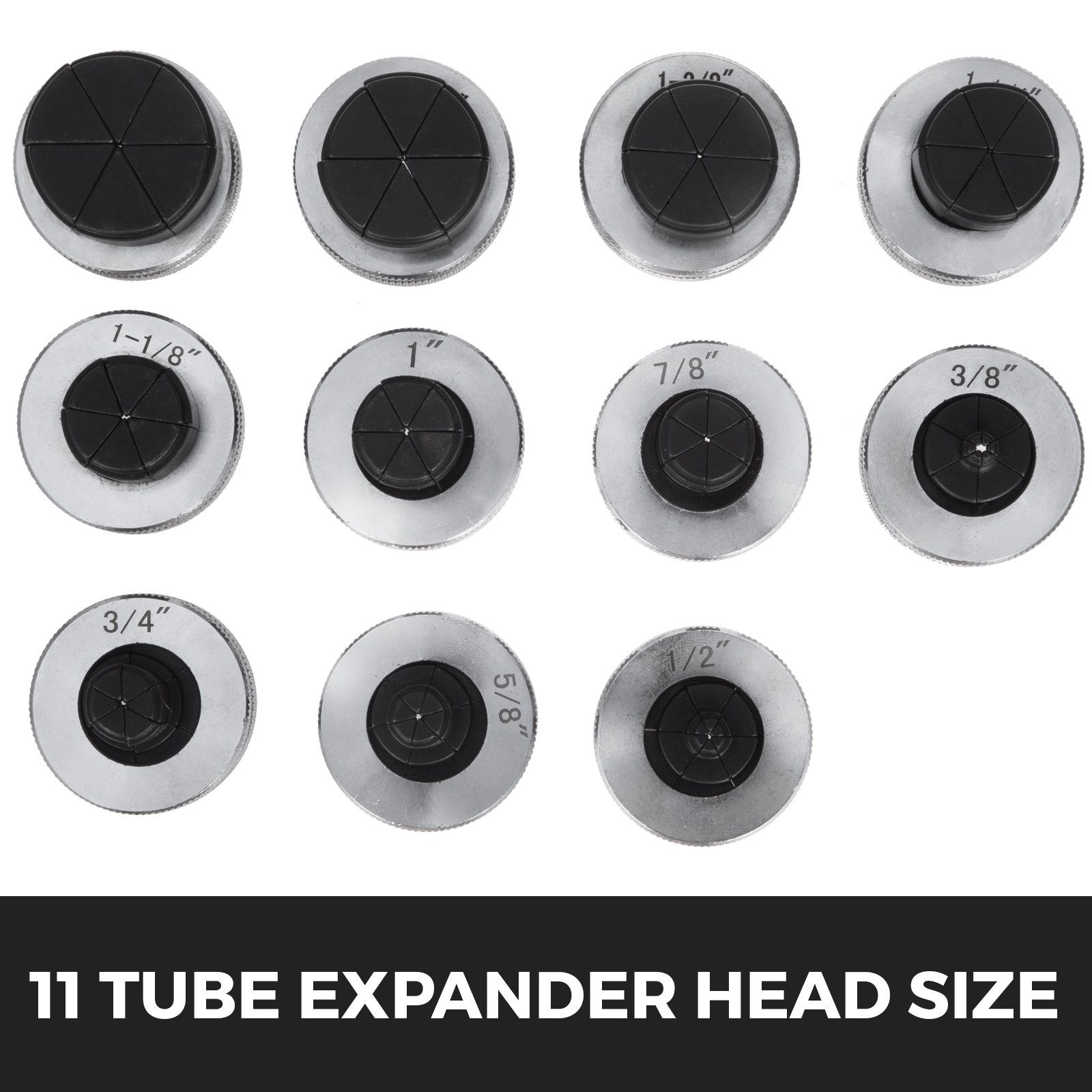 Espansore Per Tubi Di 11teste Di Espansione Da 3/8 "a 1-5/8" In Acciaio 40 Cr