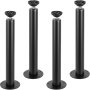 VEVOR Gambe per Tavolo da 4 Pezzi con Piastra di Montaggio, Kit di Gambe per Scrivania Lunghezza 406,4mm in Acciaio Capacità Carico max. 544kg, Set di Gambe Regolabili per Mobili Tavolo Casa Ufficio