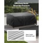VEVOR Copertura per Mobili da Giardino, Set 4 Pezzi, Copertura per Mobili da Esterno, 420D Resistente e Impermeabile, per Tavolo e Sedie da Pranzo da Esterno, Divani, Sedie e Tavolini da Caffè, Nero