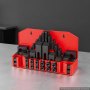 VEVOR 58 Piece 5/8" T-Slot Clamping Kit Hold Down Clamp 1/2"-13 Stud Size, for Bridgeport Mills, Standard Milling Machine, Drill Press, Heat Treated and Precision Ground, Flexible Height Adjustment