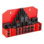 VEVOR 58 Piece 5/8" T-Slot Clamping Kit Hold Down Clamp 1/2"-13 Stud Size, for Bridgeport Mills, Standard Milling Machine, Drill Press, Heat Treated and Precision Ground, Flexible Height Adjustment