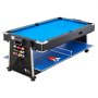 VEVOR Tavolo da Air Hockey Gioco a Tavolo 2,2 m per Ping-Pong Biliardo Arcade Multifunzione Salfaspazio per L'Intrattenimento, Feste, Casa, Sala Giochi, Set Completo di Accessori, Funzione 3-in-1