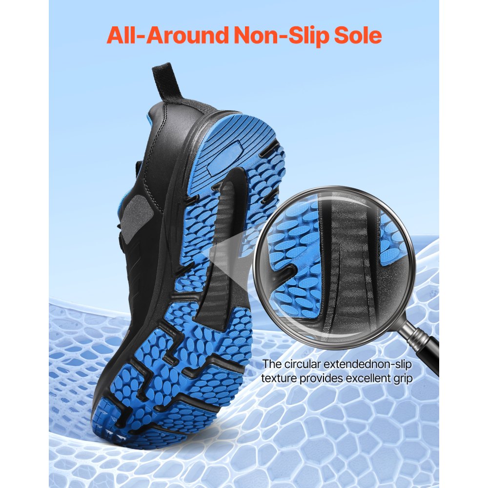 VEVOR Scarpe da Allenamento Trasversale, Scarpa da Ginnastica, Scarpe con Punta Larga, Supporto per l'Arco Plantare e Lacci Regolabili, Scarpa Allenamento, Taglia US 12, Nero, Larghezza W