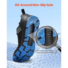 VEVOR Scarpe da Allenamento Trasversale, Scarpa da Ginnastica Larghezza W, Taglia US 8, Scarpe con Punta Larga, Supporto per l'Arco Plantare e Lacci Regolabili, Scarpa Allenamento, Nero