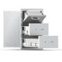 VEVOR Cassetti per Cucina da Esterno, Cassetti a Triplo Accesso, Armadietti a Filo in Acciaio Inossidabile, Organizzatore per Isola Barbecue con Maniglia e Supporto di Carta 420x520x736 mm