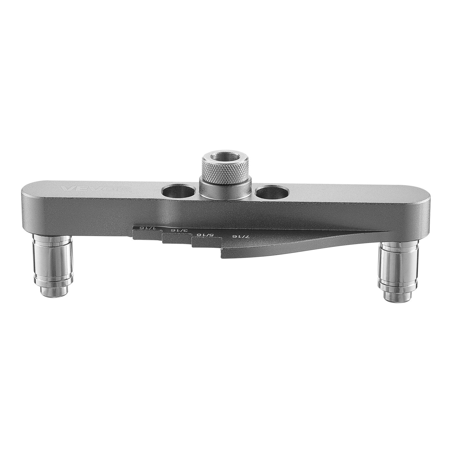 VEVOR Kit di Punte per Tasselli, Lega di Alluminio, Dima per Guida di Foratura, con Set di Punte da Trapano da 6,4 mm 7,9 mm 9,5 mm e Set di Collare di Arresto per Punte da Trapano