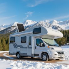 VEVOR Caricabatteria Solare da 30 W 12 V, Caricabatteria Solare con Regolatore MPPT Intelligente Staffa di Montaggio Regolabile, Impermeabile IP67 per Auto, Barche, Camper, Moto Rimorchi