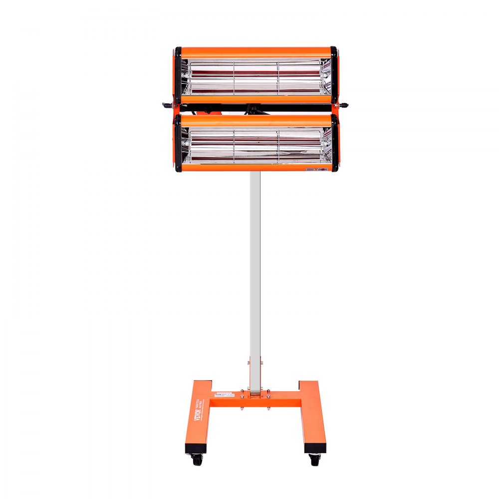 VEVOR Lampada Polimerizzante a Infrarossi 2200 W Temporizzazione 1-60 Minuti Lampada Polimerizzante per Auto con Riscaldamento Automatico con Staffa, per Area di Cottura 0,48 ㎡ per Riparazione in Loco