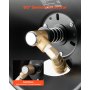 VEVOR Avvolgitubo per Idropulitrice 15,2 m x 9,5 mm, Bobina Avvolgitubo Retrattile in Acciaio, Montaggio su Staffa, Parete, Pavimento, Pressione 275,8 bar, Manovella per Autolavaggio