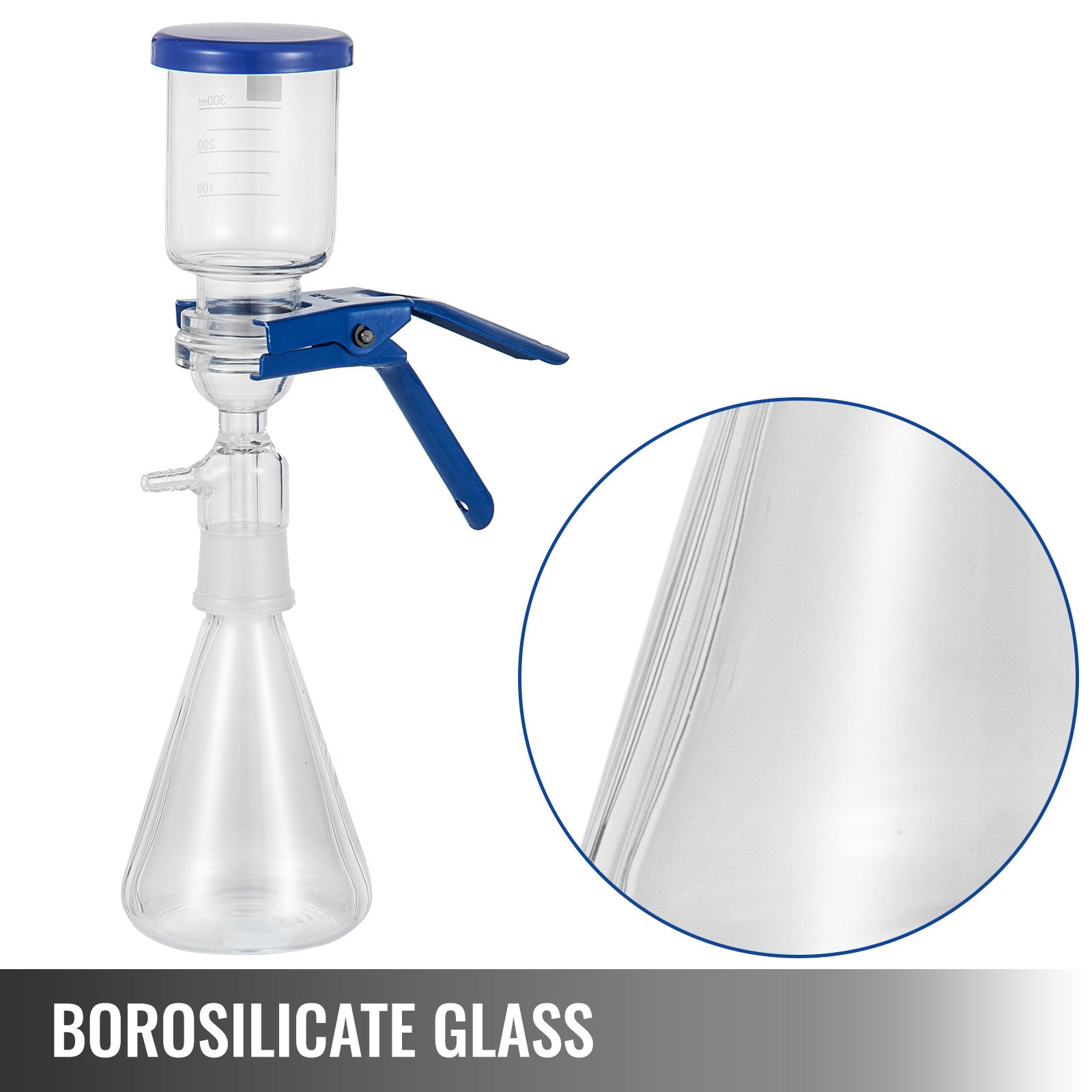 Vevor Apparecchio Di Filtrazione Sotto Vuoto Da 2000 Ml Vetro Borosilicato