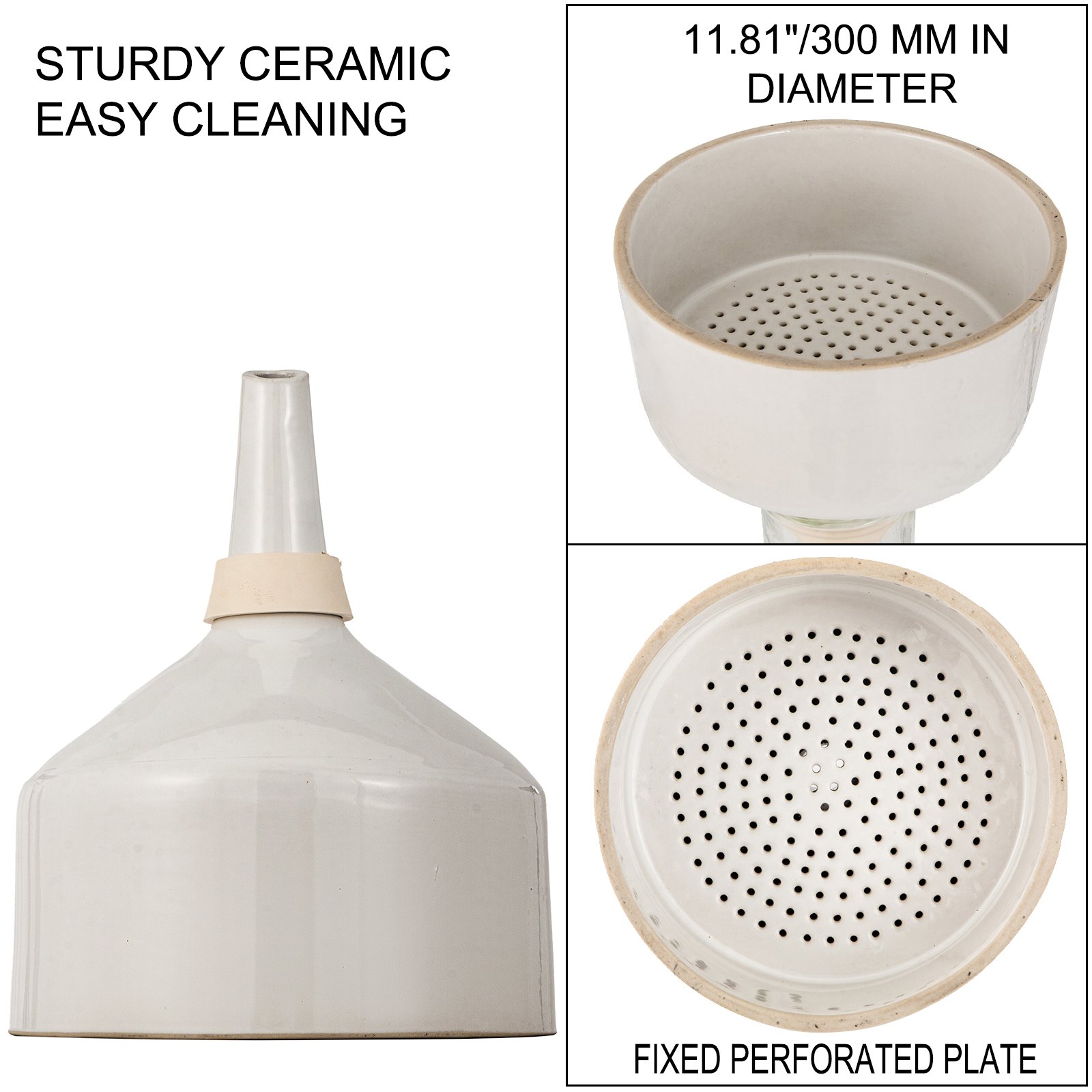 Vevor Kit Per Aspirazione A Vuoto Apparecchio Di Buchner Imbuto 5000 Ml/300 Mm