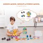 VEVOR Piastrelle Magnetiche 123 Pezzi Set di Costruzioni Magnetiche per Bambini