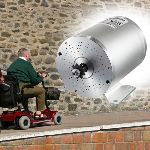 Motore Elettrico DC Brushless VEVOR 1800W, 48V, 4500 Giri/min, Per Go-kart, E-bike, Scooter Fai Da Te