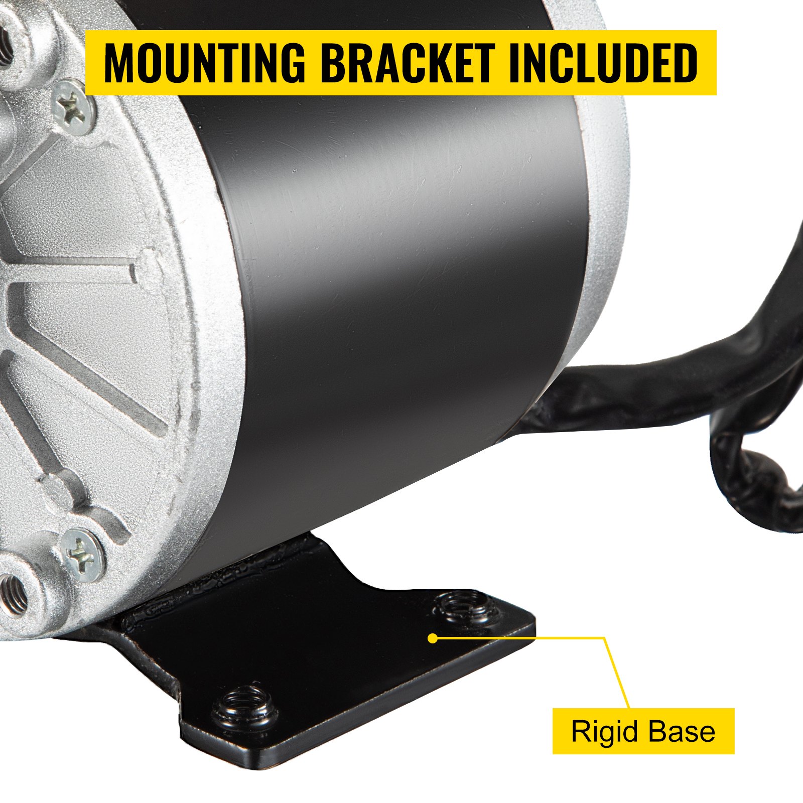 Motore Elettrico a Spazzole con Motoriduttore 350W 24V DC Motorino per Bici