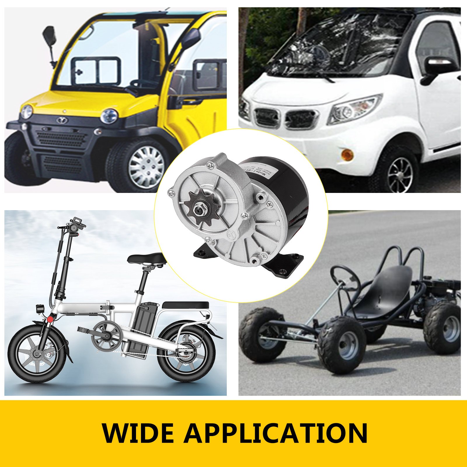 Motore Elettrico Bici Riduzione Spazzolato 36v Dc 350w Ingranaggio Motoriduttore