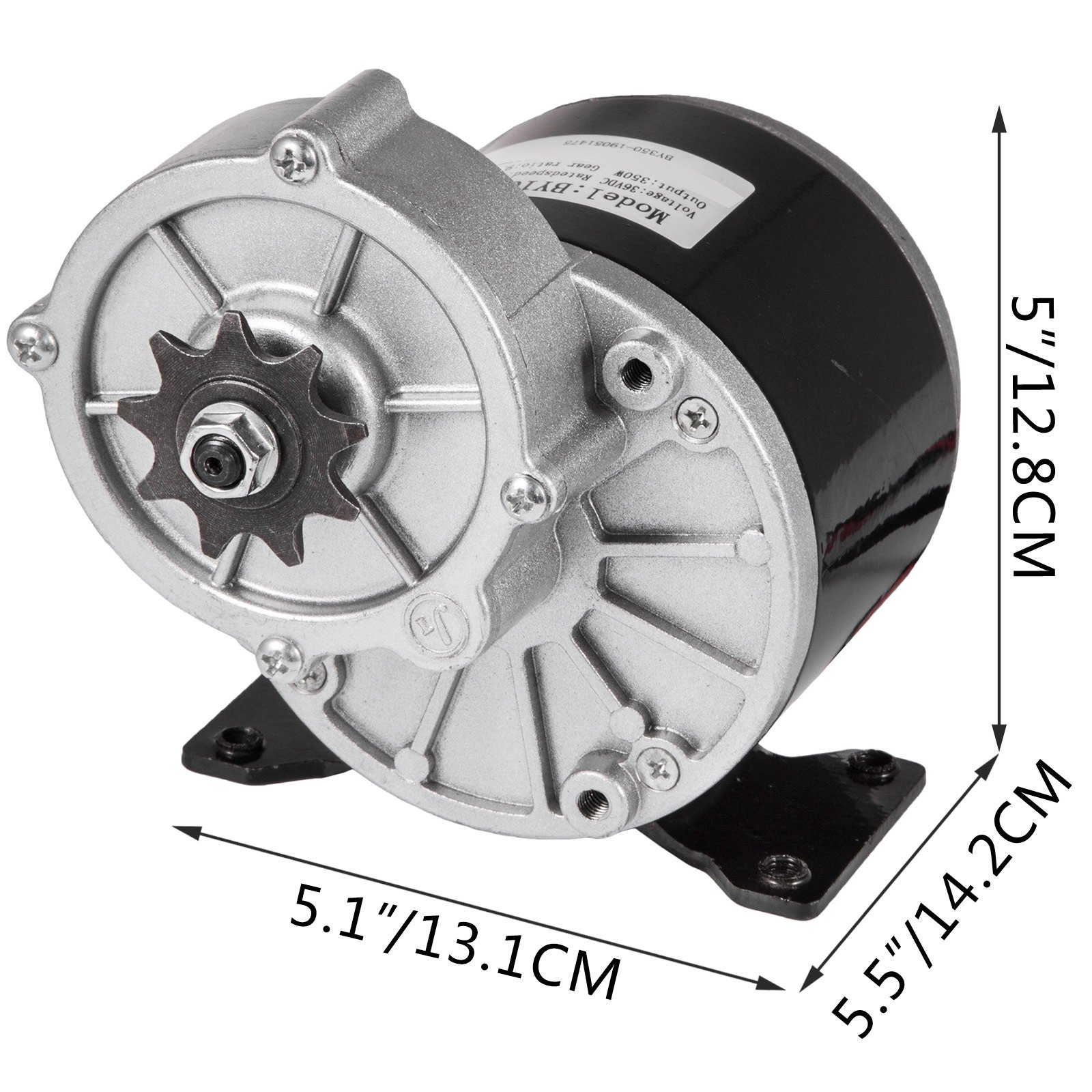 Motore Elettrico Bici Riduzione Spazzolato 36v Dc 350w Ingranaggio Motoriduttore