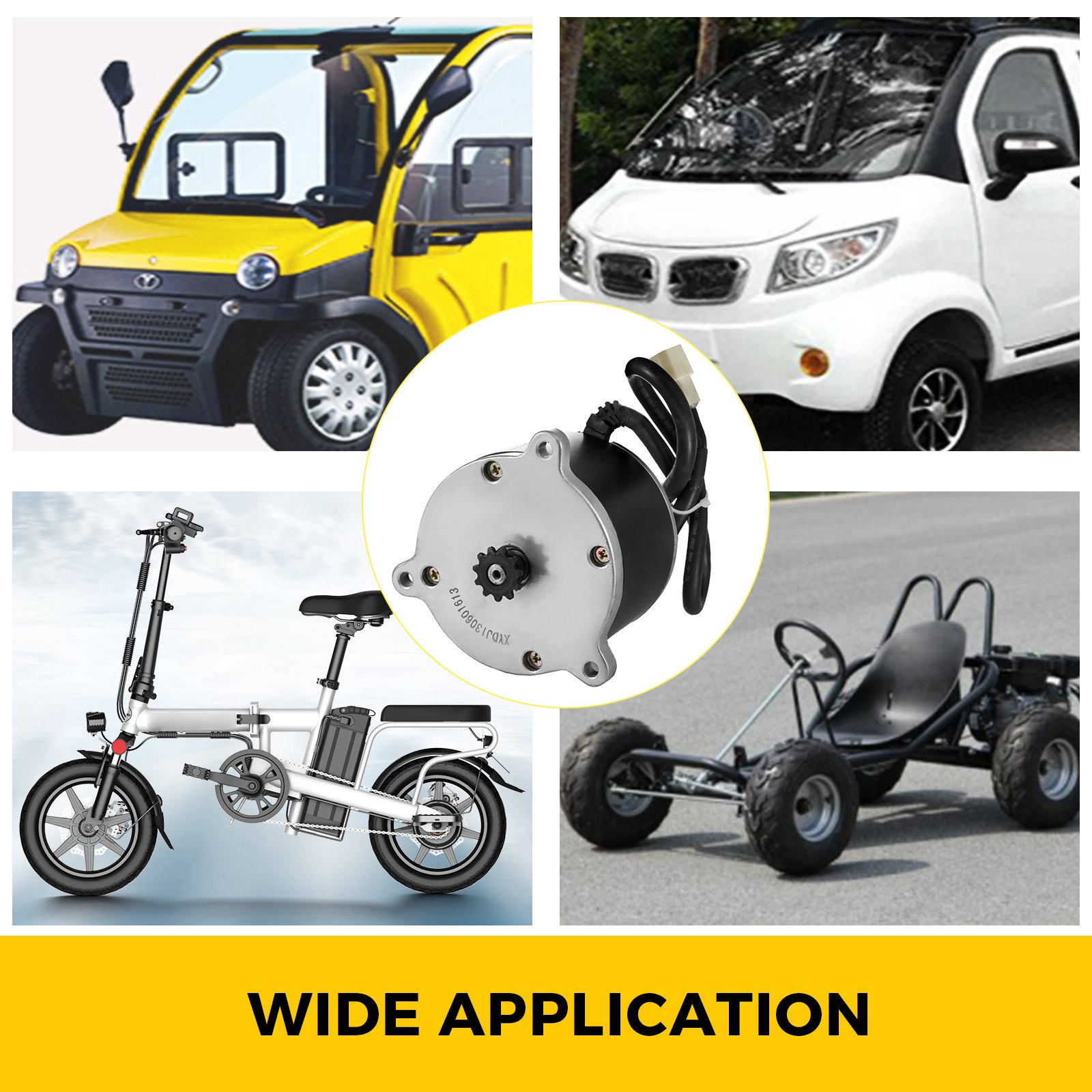 Motore Elettrico Spazzolato 24v Dc 450w 2600rpm Go Kart Skateboard E-scooter