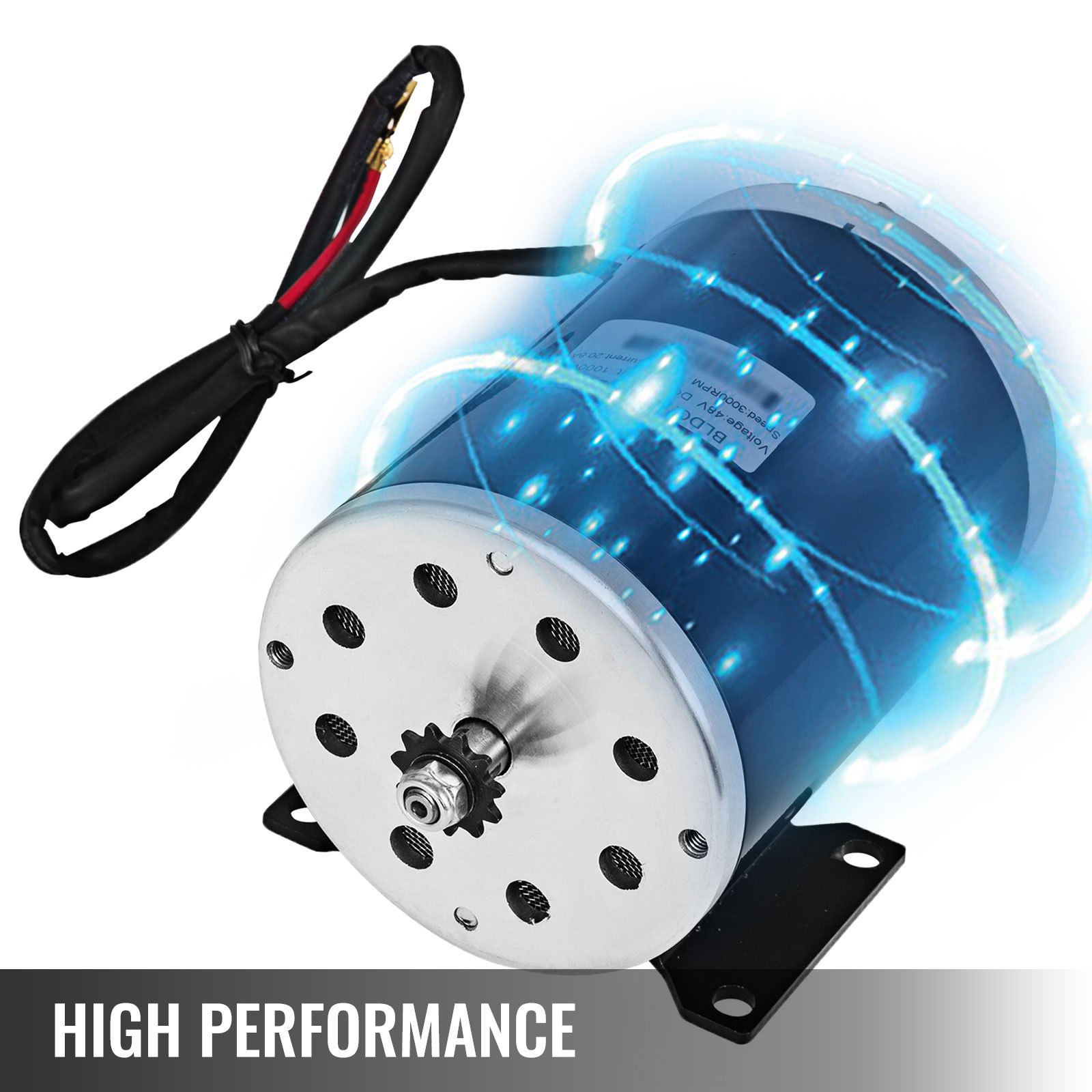 Motore Elettrico Spazzolato Da 48v Dc 1000w 3000 Rpm Per Bici Elettrica Go-kart