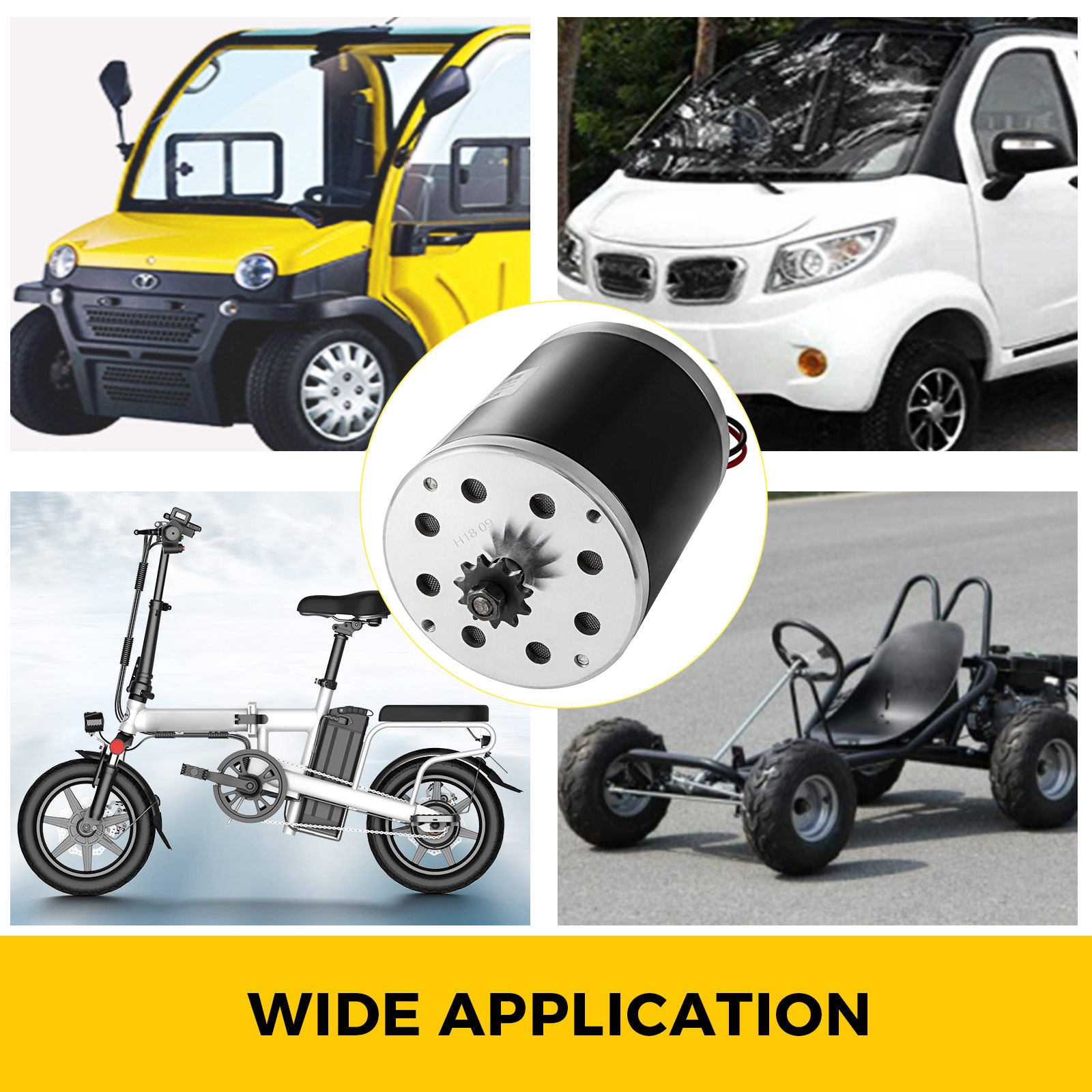 Motore Elettrico Spazzolato 24v Dc 500w 2500rpm + Controllore Per E-bici Go-kart