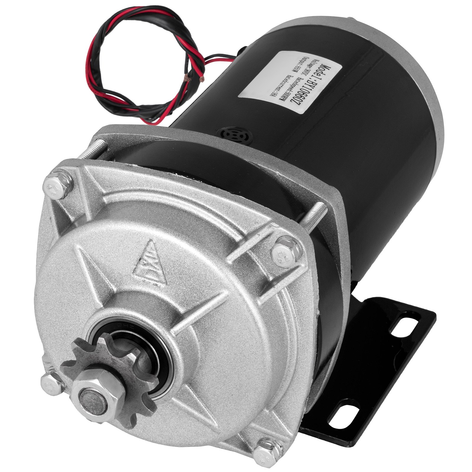 Motore Elettrico Spazzolato 36v 650w 500rpmmotoriduttore Riduzione Magnete Permanente