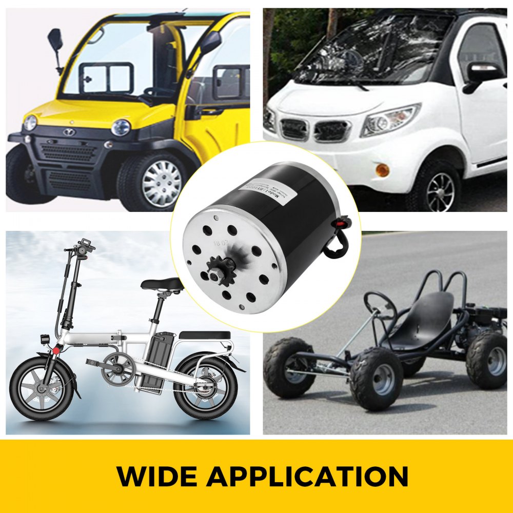 48v Dc 800w Motore Elettrico Spazzolato 2800rpm Per E-bici Go-kart Golf Cart