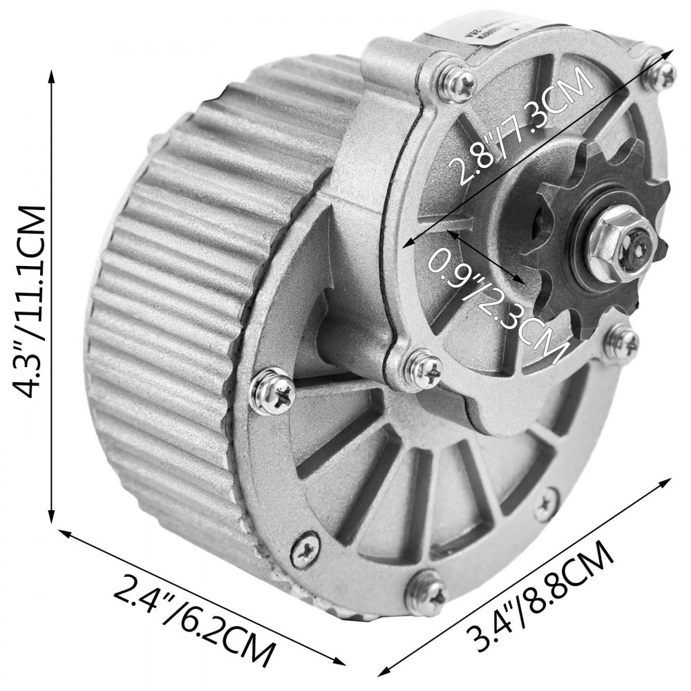 24v 450w motore Elettrico Spazzolato 420rpm Per Go Kart Bici Elettrica