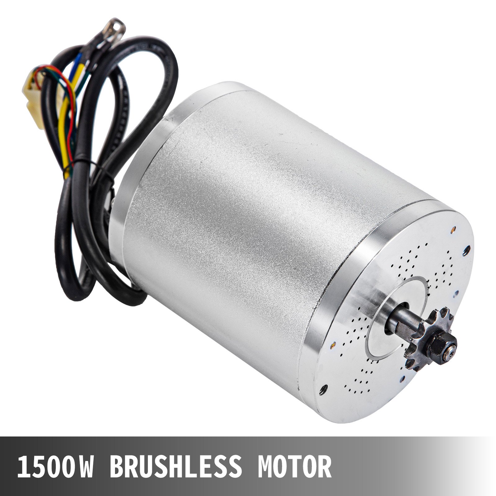 VEVOR Motore Elettrico Senza Spazzole 48V 1500W Motore per Bici 3750Rpm Motore Elettrico Motore Senza Spazzole per Bici Elettrica