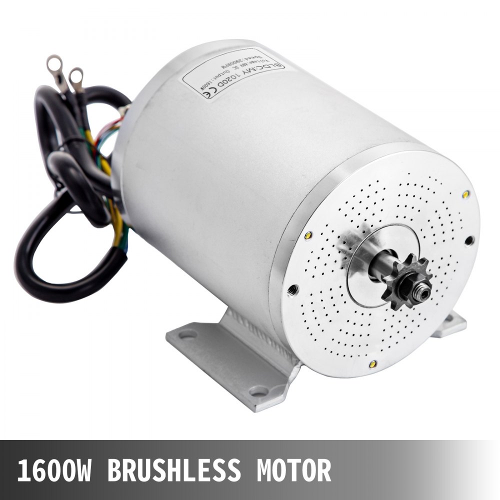 Motore Elettrico Spazzolato 48v 1600w 3900rpm Per Go Kart Bici Elettrica