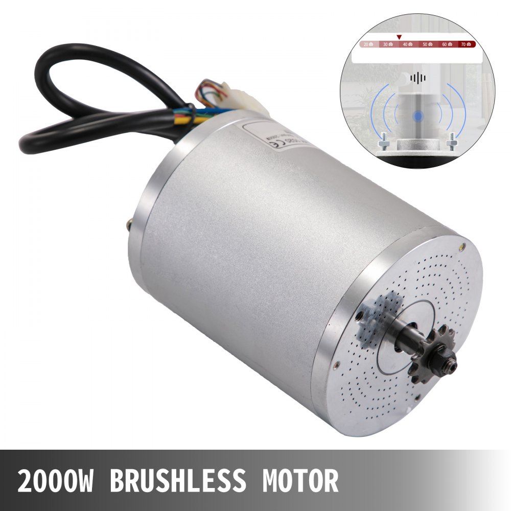 Motore Elettrico Senza Spazzole 48v Dc 2000w 4300rpm Per Go Kart Bici Elettrica