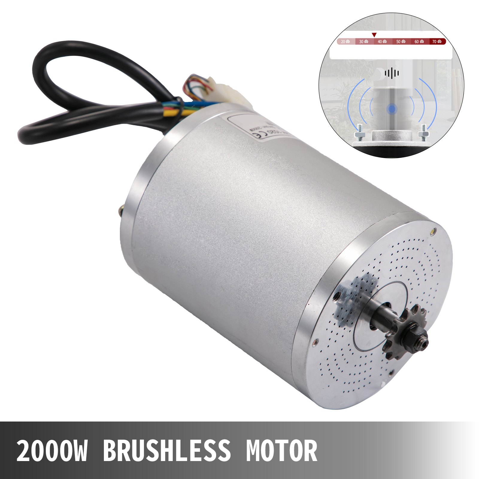 Motore Elettrico Senza Spazzole 48v Dc 2000w 4300rpm Per Go Kart Bici Elettrica