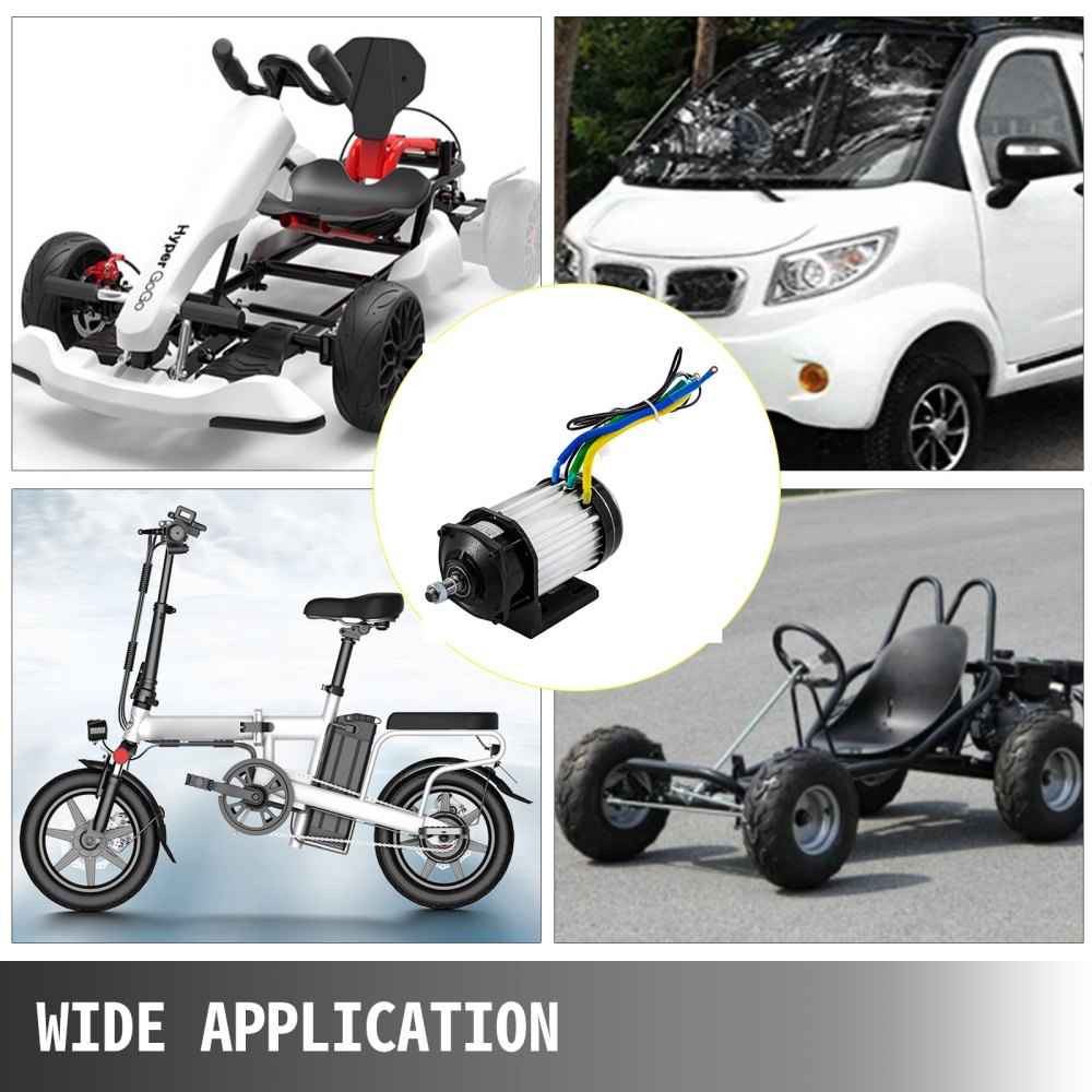 Motore Elettrico senza Spazzole 48v Dc 1200w 600rpm Per go Kart Elettrica