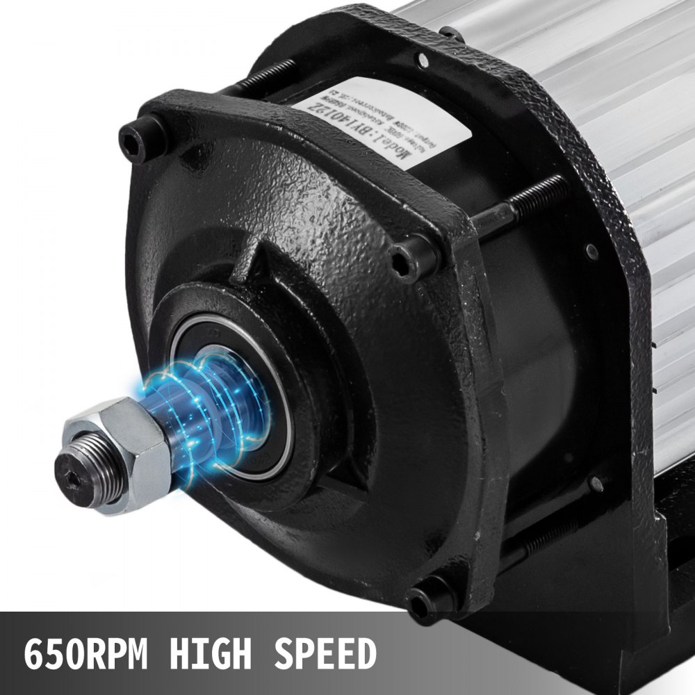 Motore Elettrico Senza Spazzole 60v 1200w Per Go Kart 650rpm Con Riduzione
