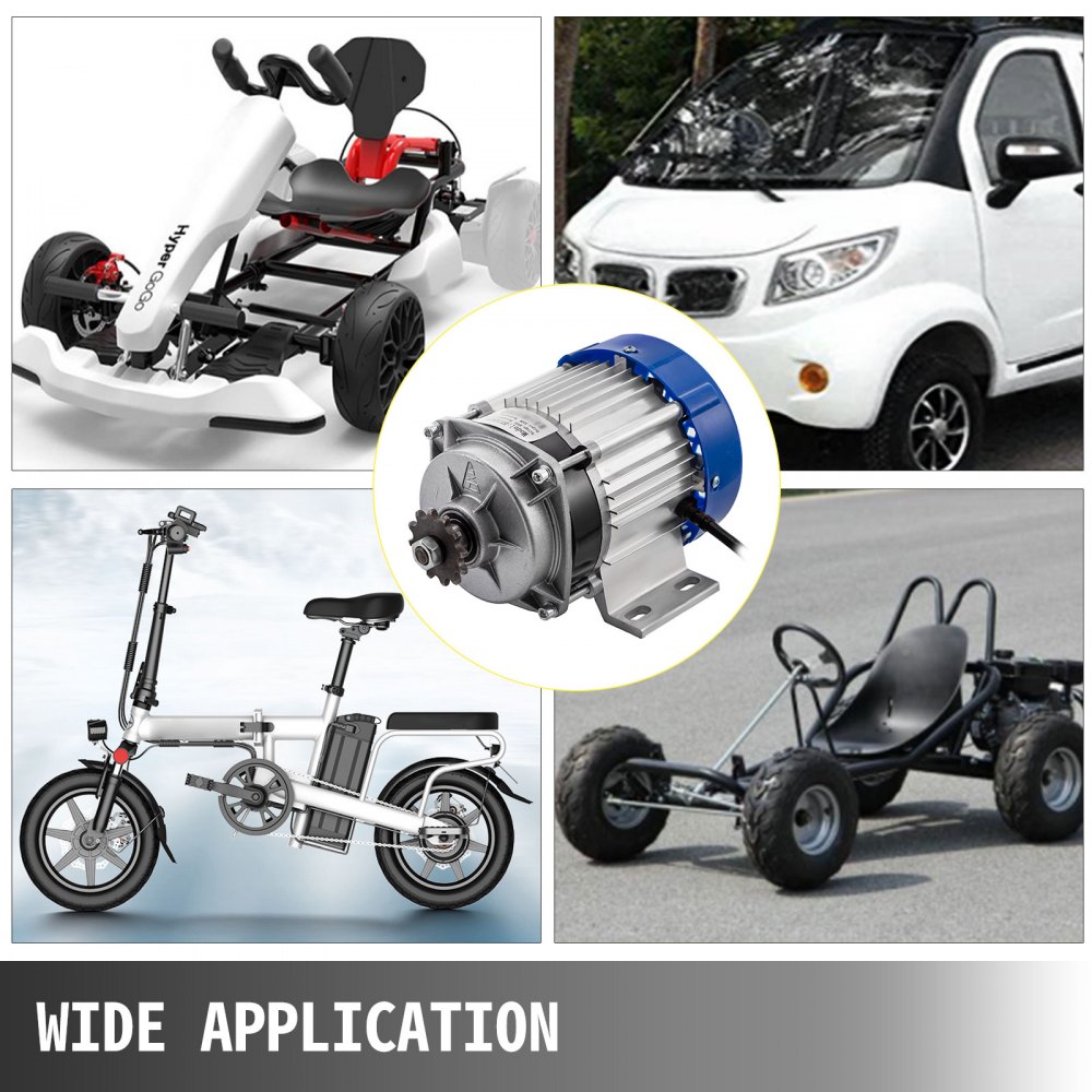 Motore Elettrico Senza Spazzole Con Riduzione 36v 500w Go Kart Bici Elettrica