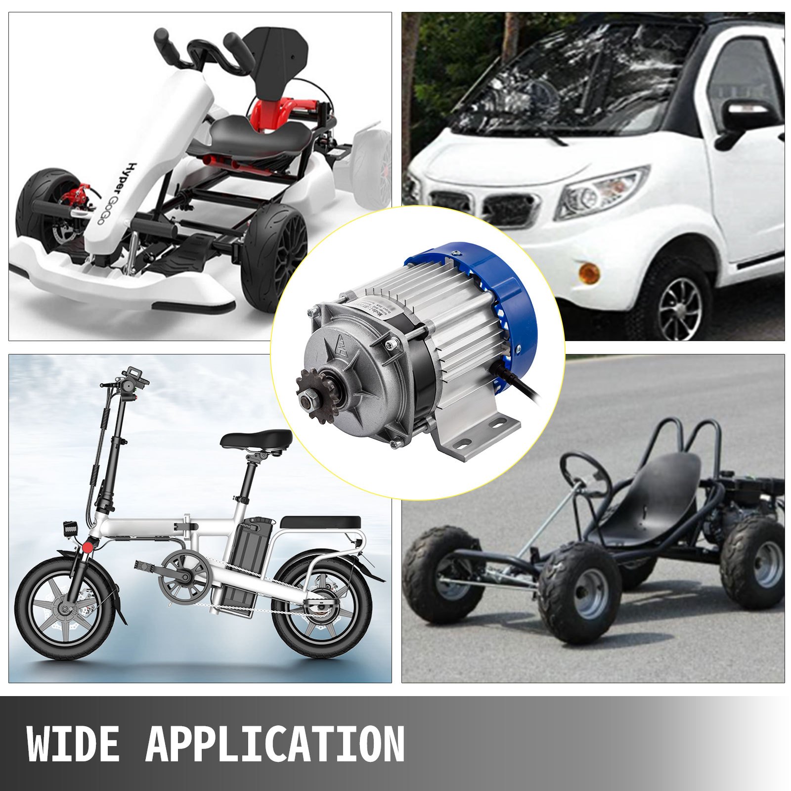 Motore Elettrico Senza Spazzole Con Riduzione 36v 500w Go Kart Bici Elettrica