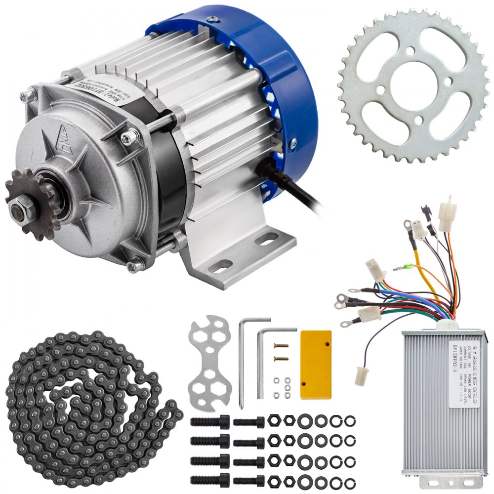 VEVOR Motore Elettrico Senza Spazzole 48v 500w Per Go Kart Motoriduttore  600rpm