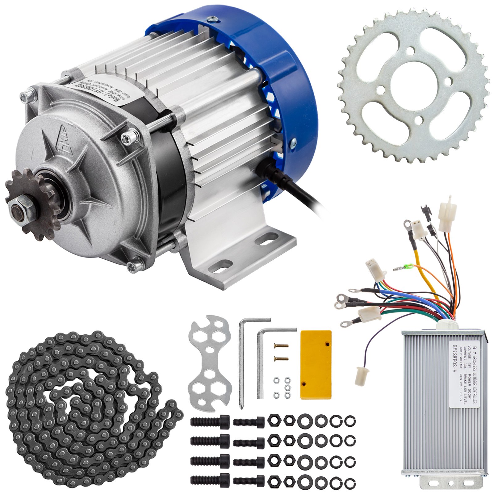 Motore Elettrico Senza Spazzole 48v 500w Per Go Kart Motoriduttore 600rpm