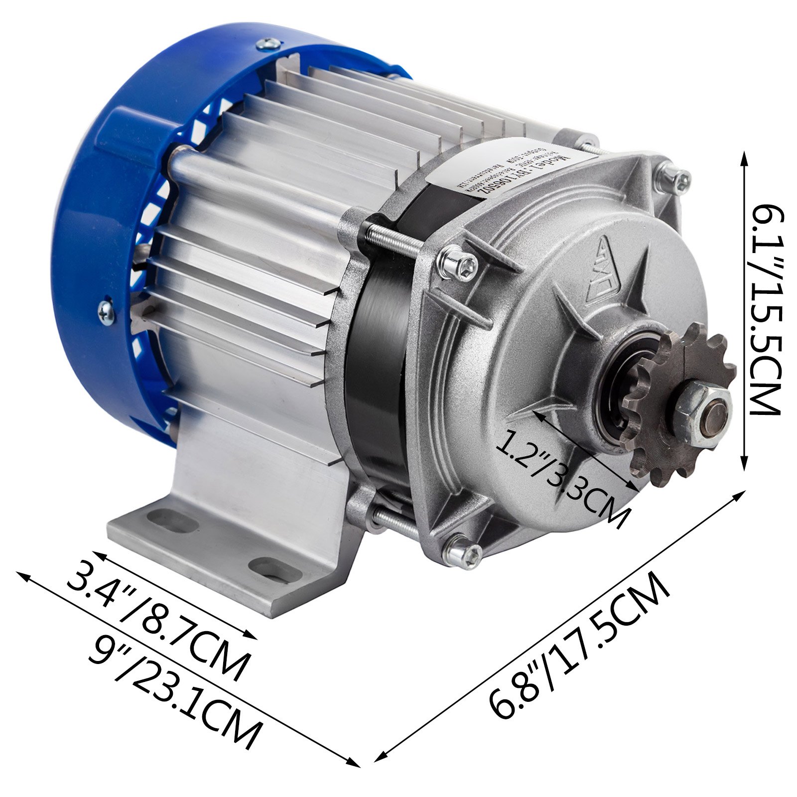 Motore Elettrico Senza Spazzole 48v 500w Per Go Kart Motoriduttore 600rpm