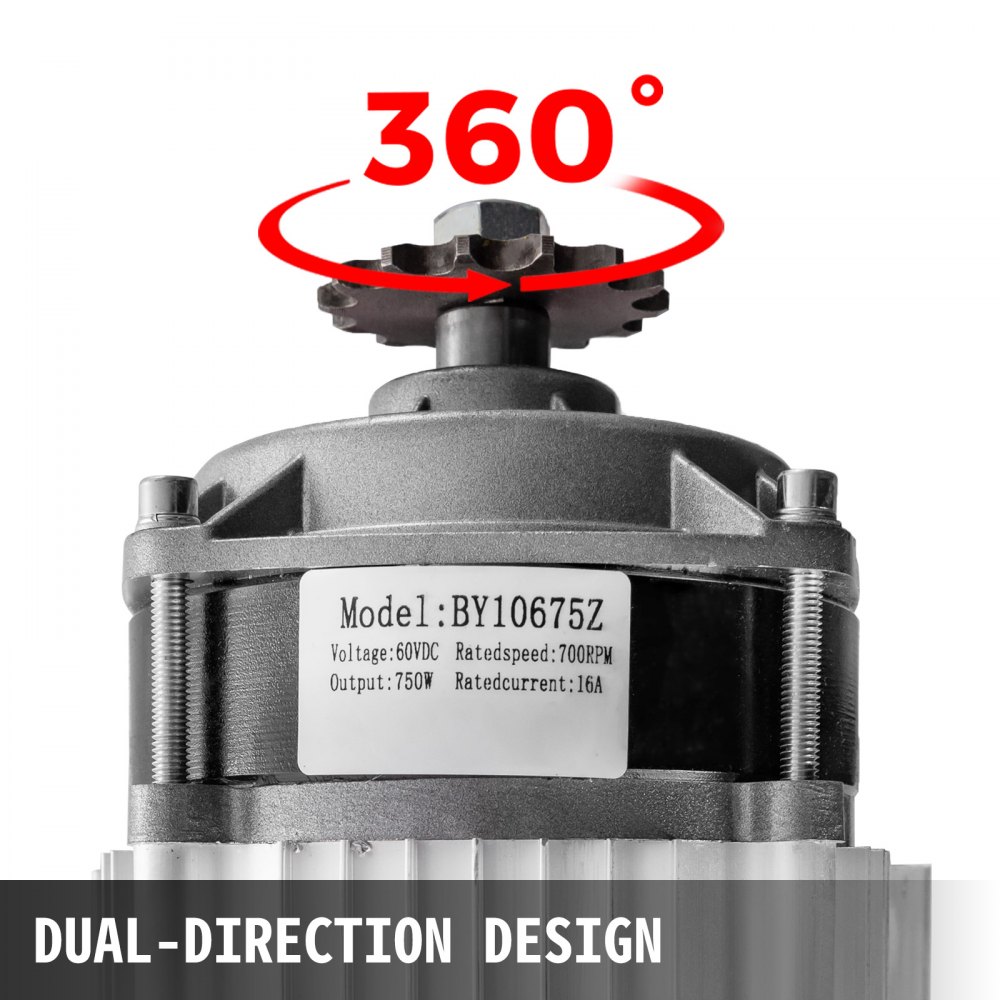 0.75kw Motore Elettrico senza Spazzole 60v 700rpm Senza Staffa Per Bici go Kart