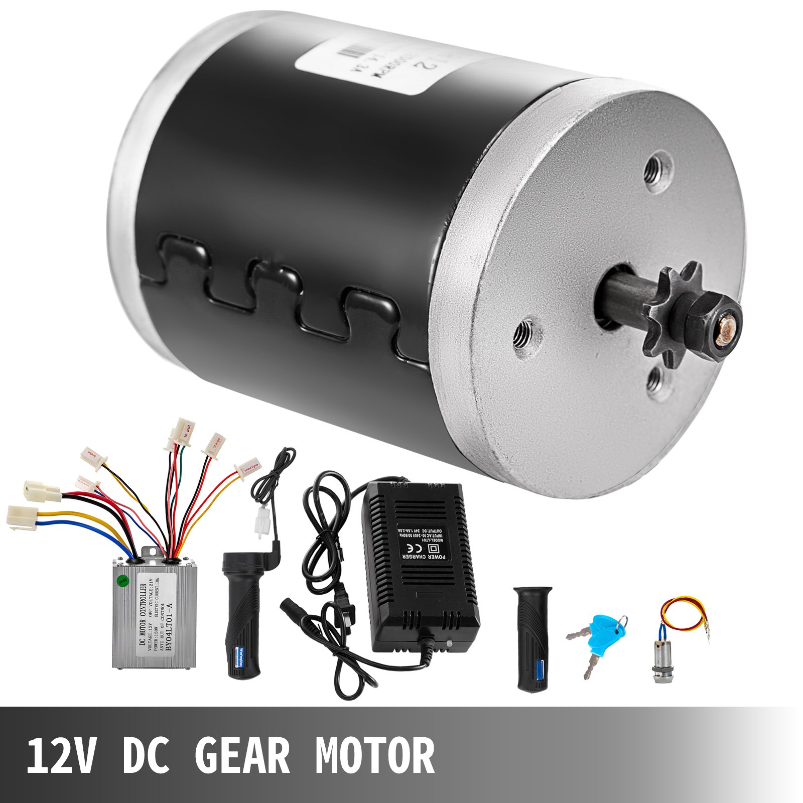 Kit Motore Elettrico Spazzolato 150w 24/12v 2500rpm Kitmotore Elettrico