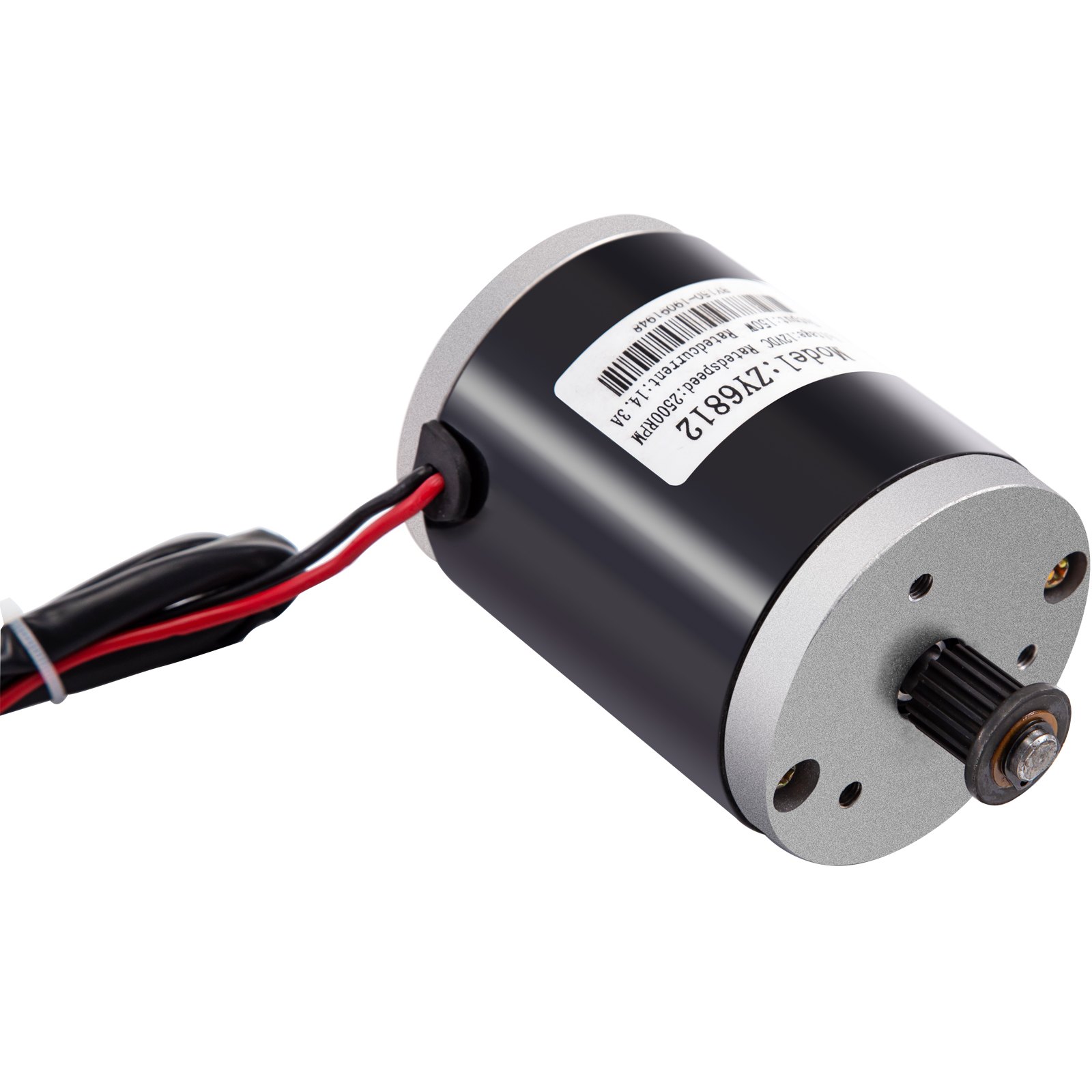 Motore Elettrico Spazzolato 12-24v 150w 2500rpm Motore Con Spazzola 5 Pzz