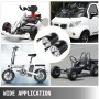 2 Pezzi Motore Elettrico Spazzolato 36v 500w Per Go Kart Bici Elettrica