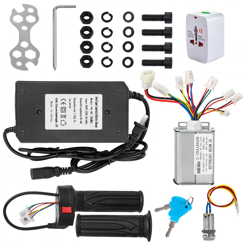 Motore Spazzolato Elettrico A Riduzione 48v Dc 1000w 600rpm Per Go Kart Bici