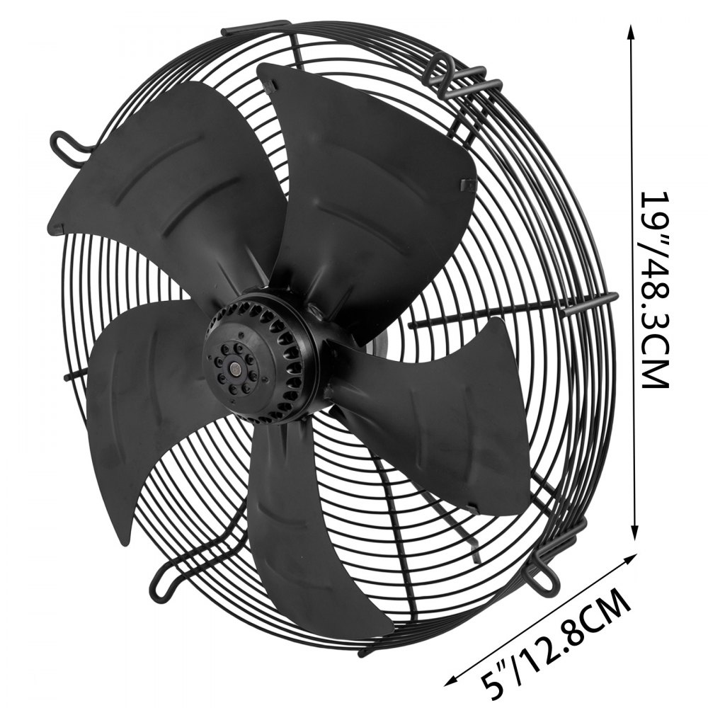 Aspiratore Estrattore Ventilatore Assiale Industriale ø483mm 280w A Parete