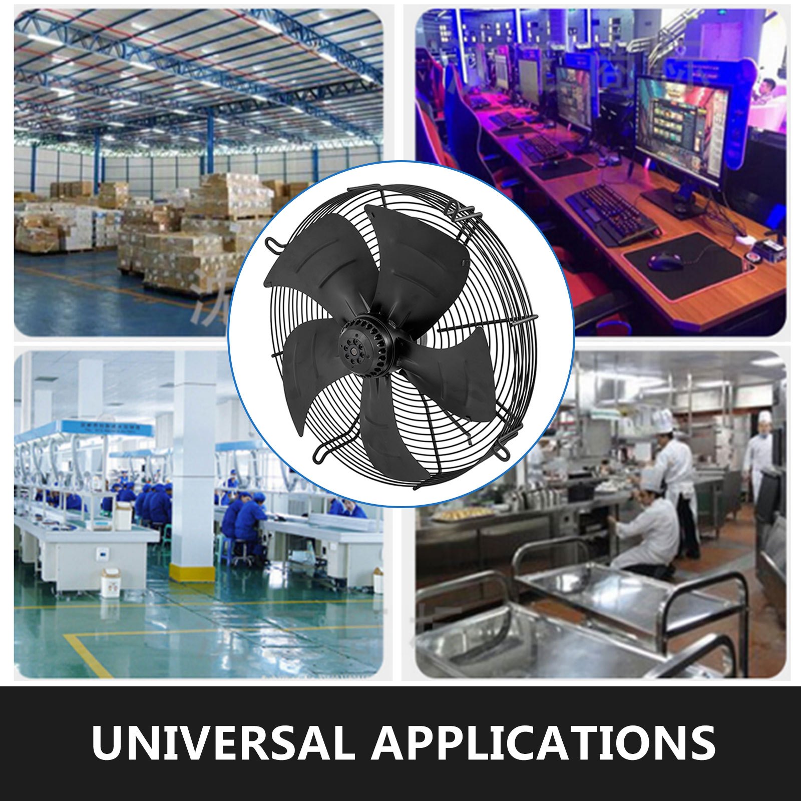 Aspiratore Estrattore Ventilatore Assiale Industriale ø483mm 280w A Parete