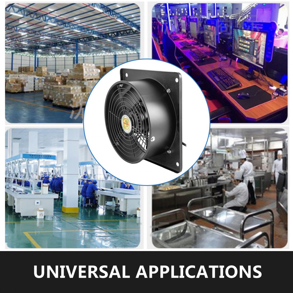 VEVOR Motore in Rame puro 2600 giri / min ad Alta Velocità da 120 W 2600 giri / min con Rotore Esterno a Cornice Quadrata per Progetti di Scarico di Ventilazione di Raffreddamento