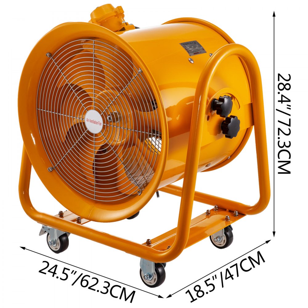 Ventilatore Ventola Assiale Aspirante ø450mm 700w 2920rpm Aspiratore Industriale